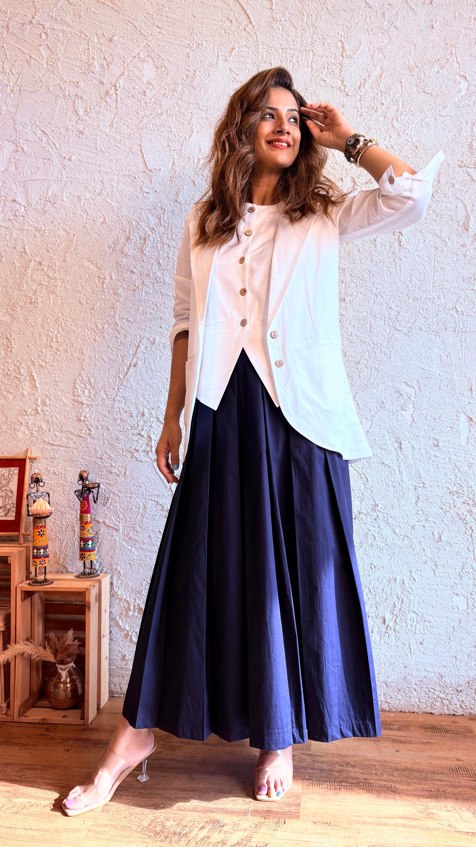 lady Lead White-Blue