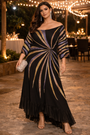 Off-Shoulder Ruffle Hem Party Dress