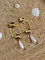 Geometric Chain Drop Earrings