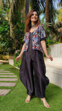 Urban Achkan Abstract Black/Blue