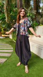 Urban Achkan Abstract Black/Blue