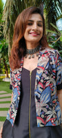 Urban Achkan Abstract Black/Blue