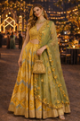 Ethereal Gold Pastel Lehenga Set
