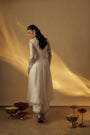 White Anarkali Set
