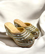 Royal Sparkle Embellished Wedges
