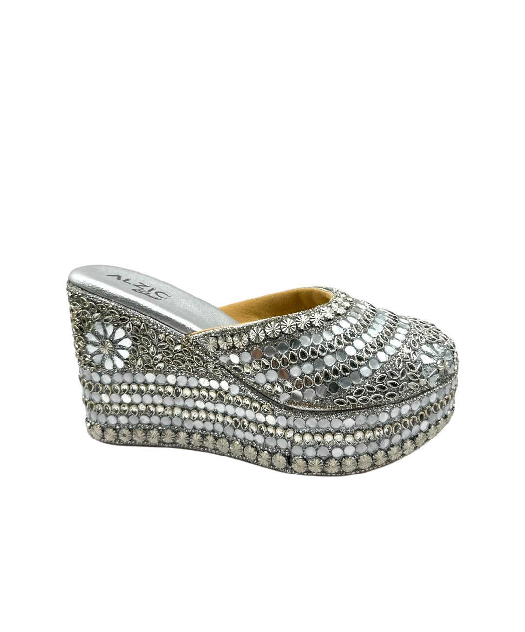 Royal Sparkle Embellished Wedges