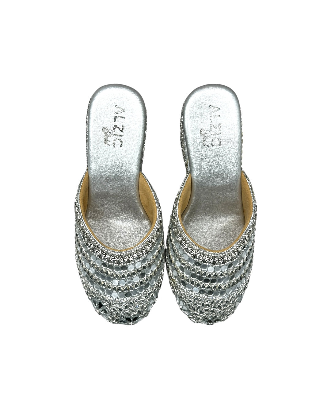 Royal Sparkle Embellished Wedges