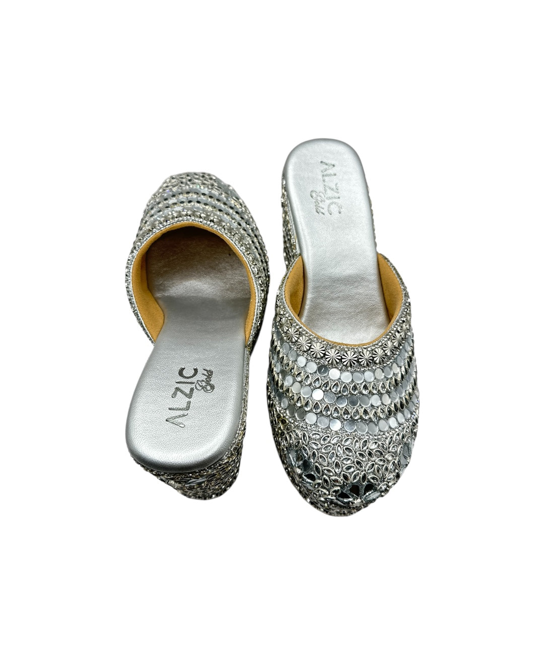 Royal Sparkle Embellished Wedges
