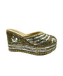 Royal Sparkle Embellished Wedges