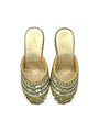 Royal Sparkle Embellished Wedges