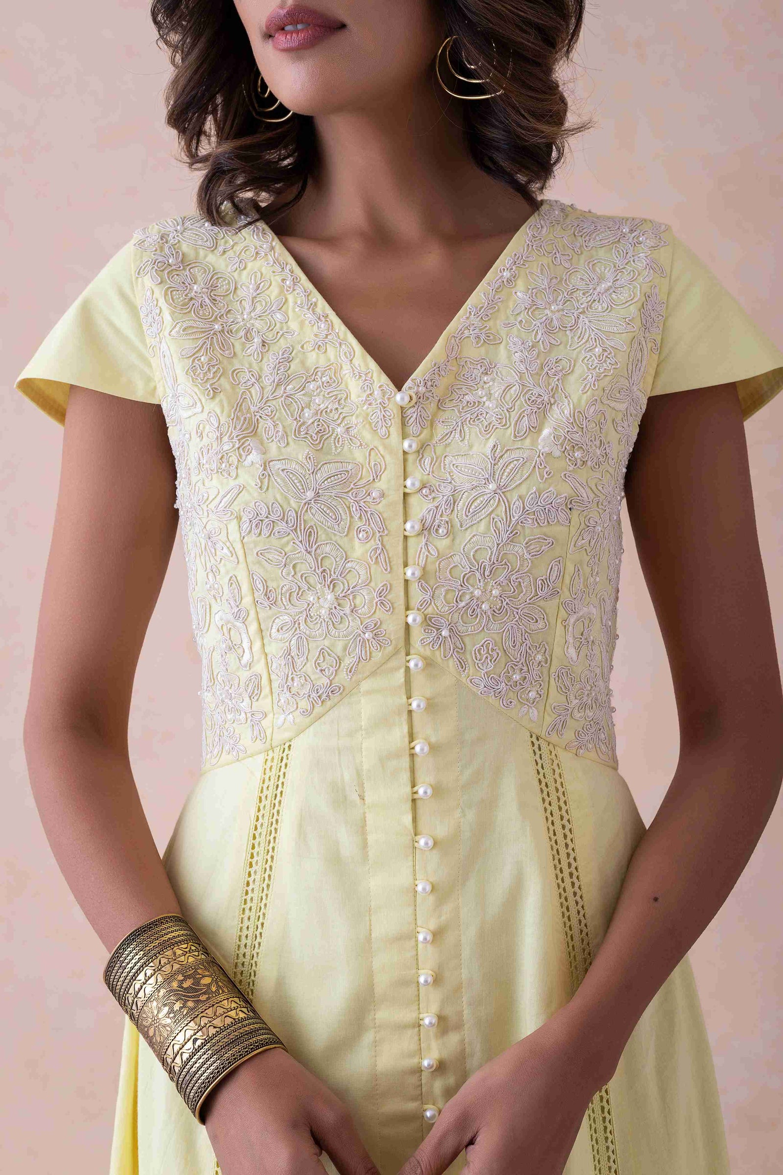 Elegance Dress dori work and hand embroidery.