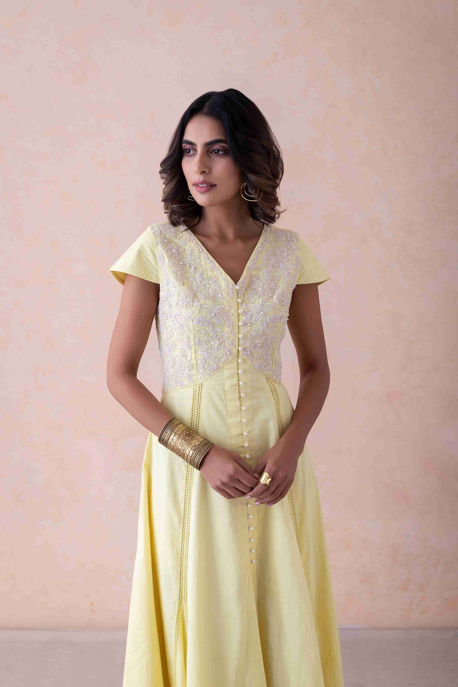 Elegance Dress dori work and hand embroidery.
