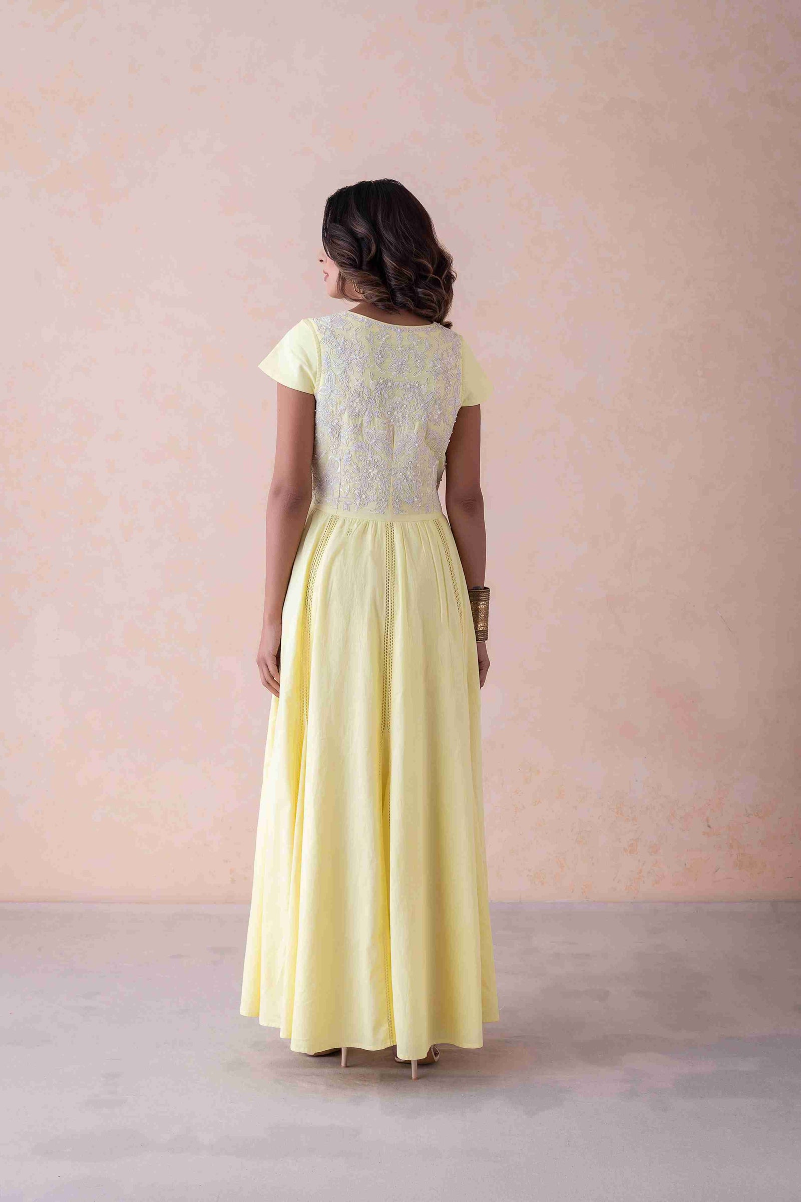 Elegance Dress dori work and hand embroidery.