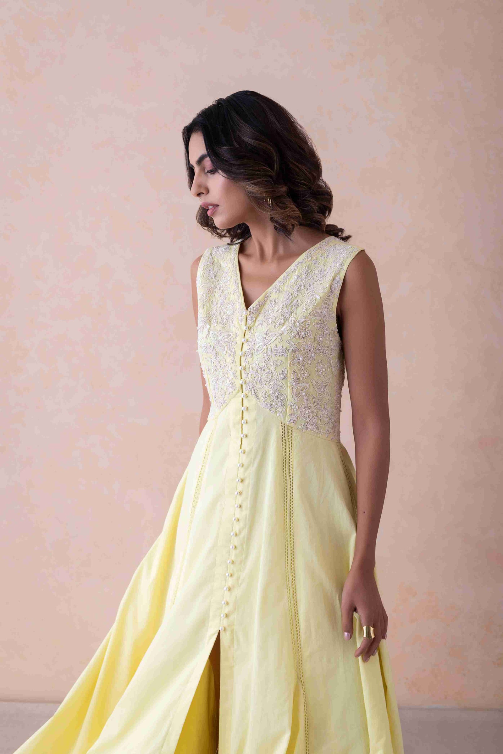 Elegance Dress dori work and hand embroidery.