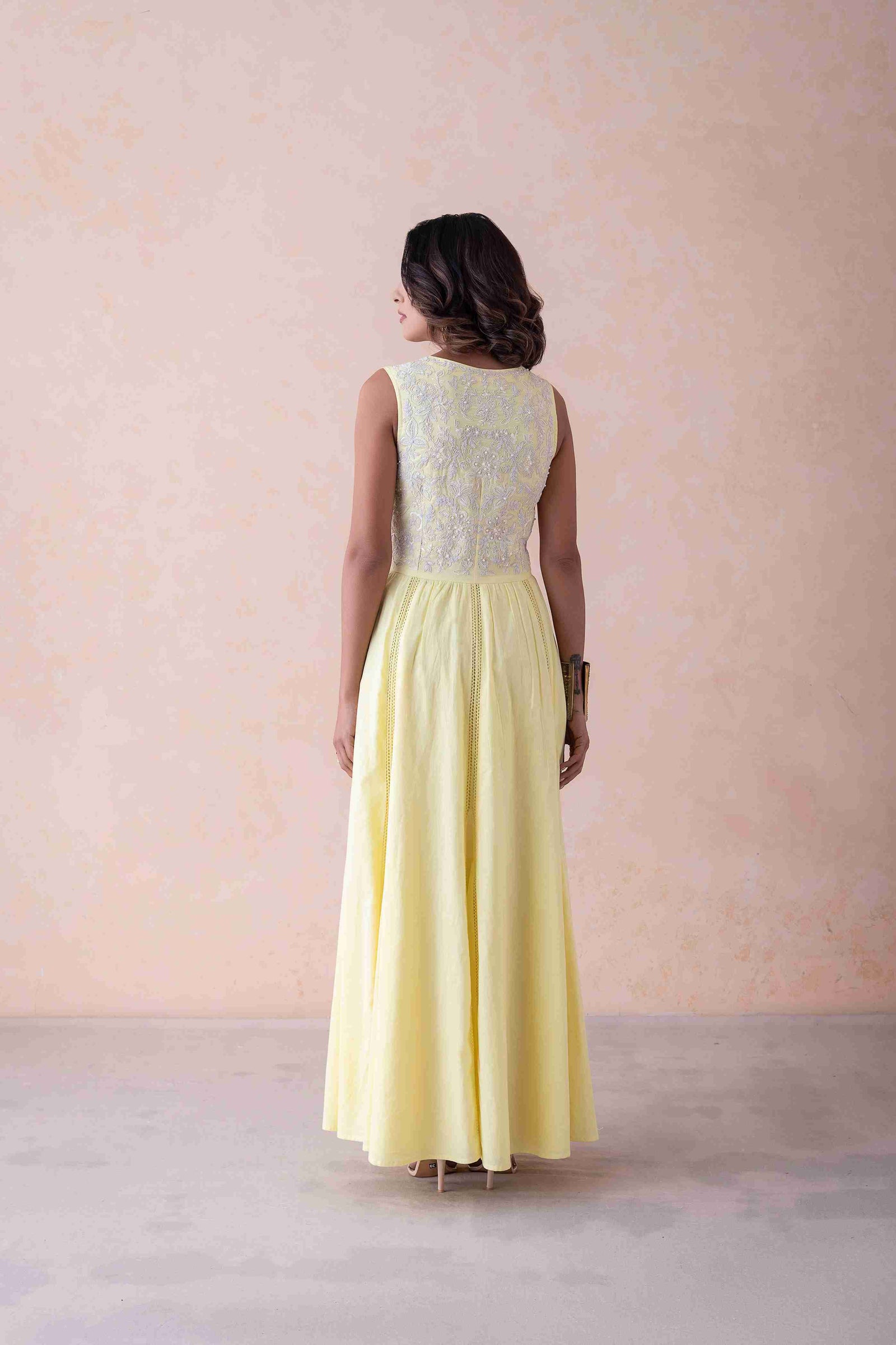 Elegance Dress dori work and hand embroidery.