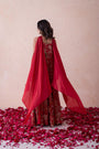 Multi-Layered Silk Sharara Set With a Choker-Style Dupatta