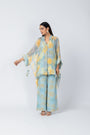 Blue & Yellow Floral Printed Co-ord Set