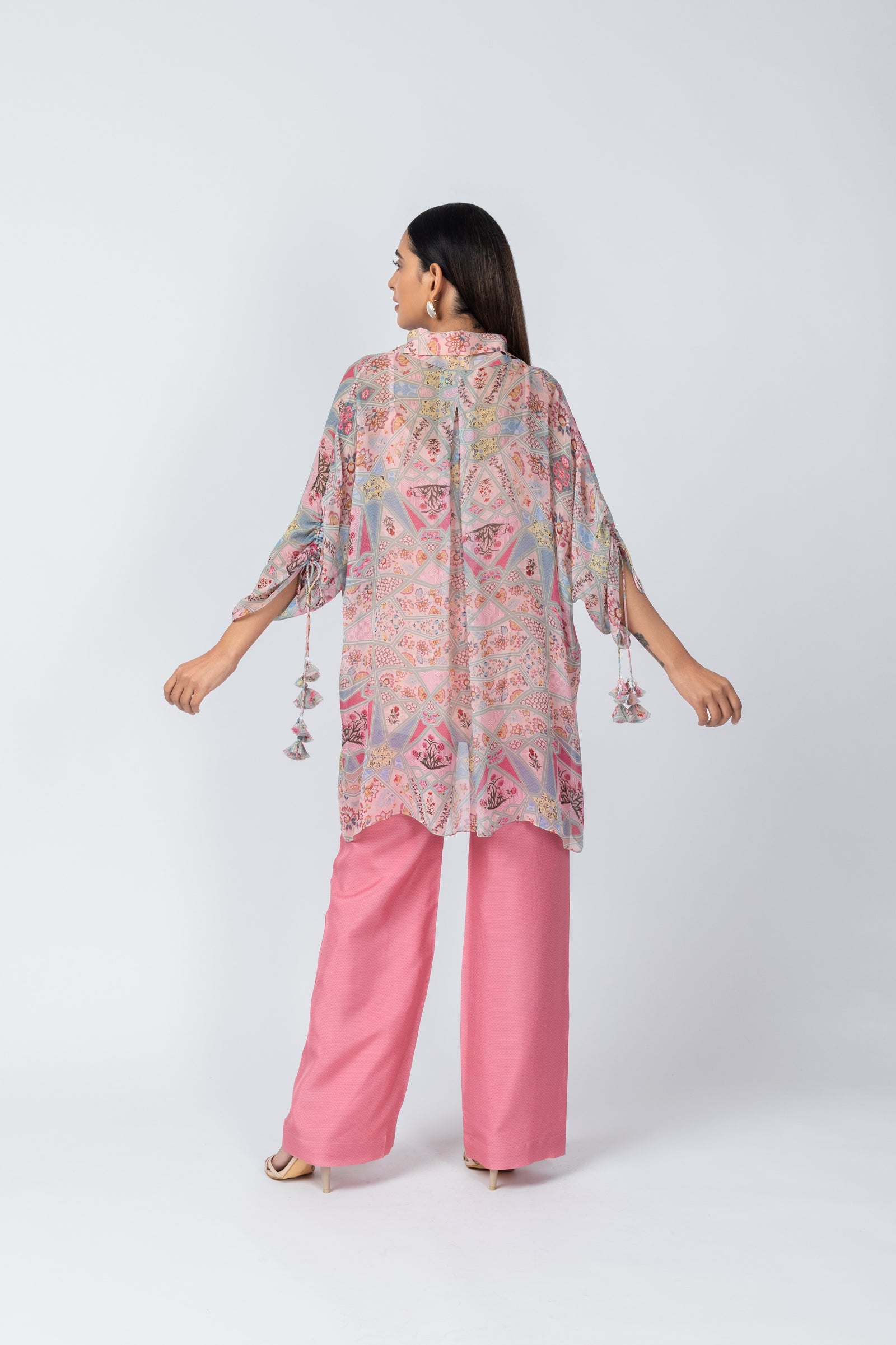 Mughal Floral & Geometric Motif Printed Co-ord Set
