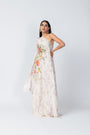 Flowy Floral Tunic & Ivory Palazzo Set