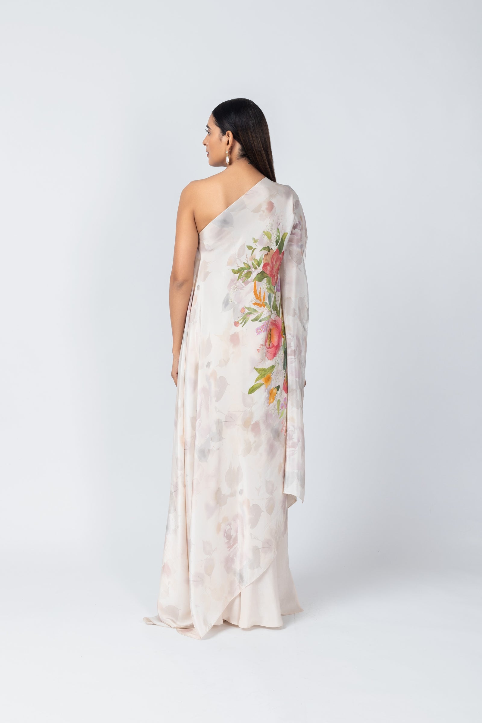 Flowy Floral Tunic & Ivory Palazzo Set
