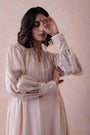 Noor - Pleated Organza Ensemble Dress