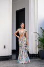 Gardenia Highlighted Saree