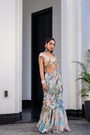 Gardenia Highlighted Saree