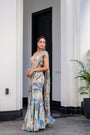 Gardenia Highlighted Saree