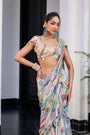 Gardenia Highlighted Saree
