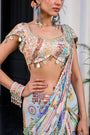 Gardenia Highlighted Saree