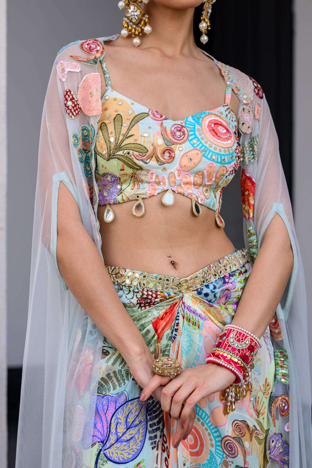 Gardenia Dhoti Skirt Set