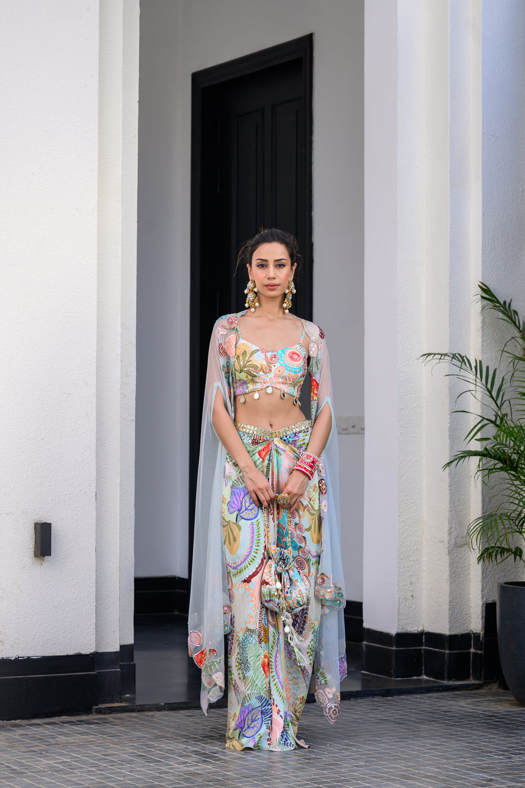 Gardenia Dhoti Skirt Set