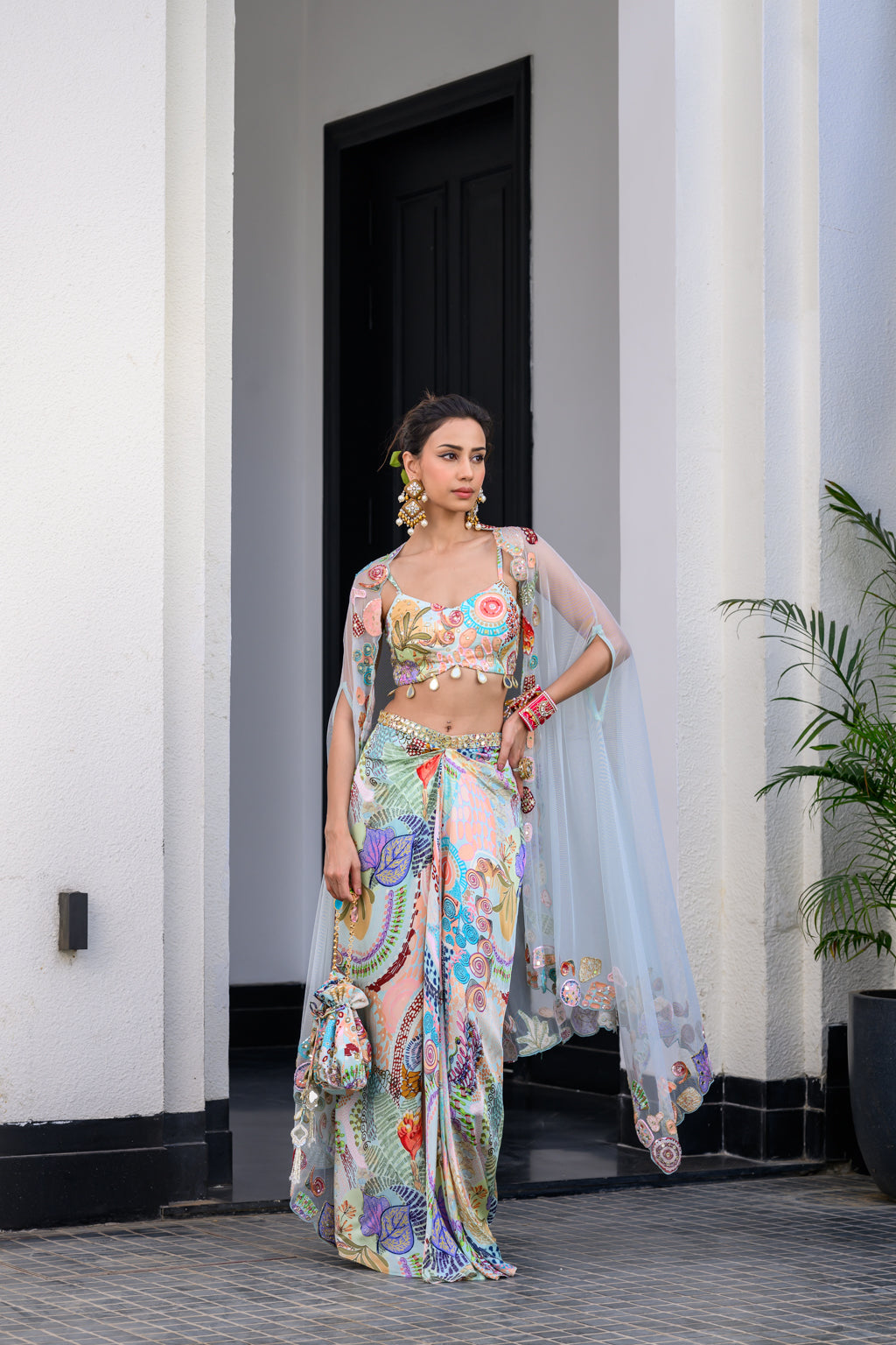 Gardenia Dhoti Skirt Set