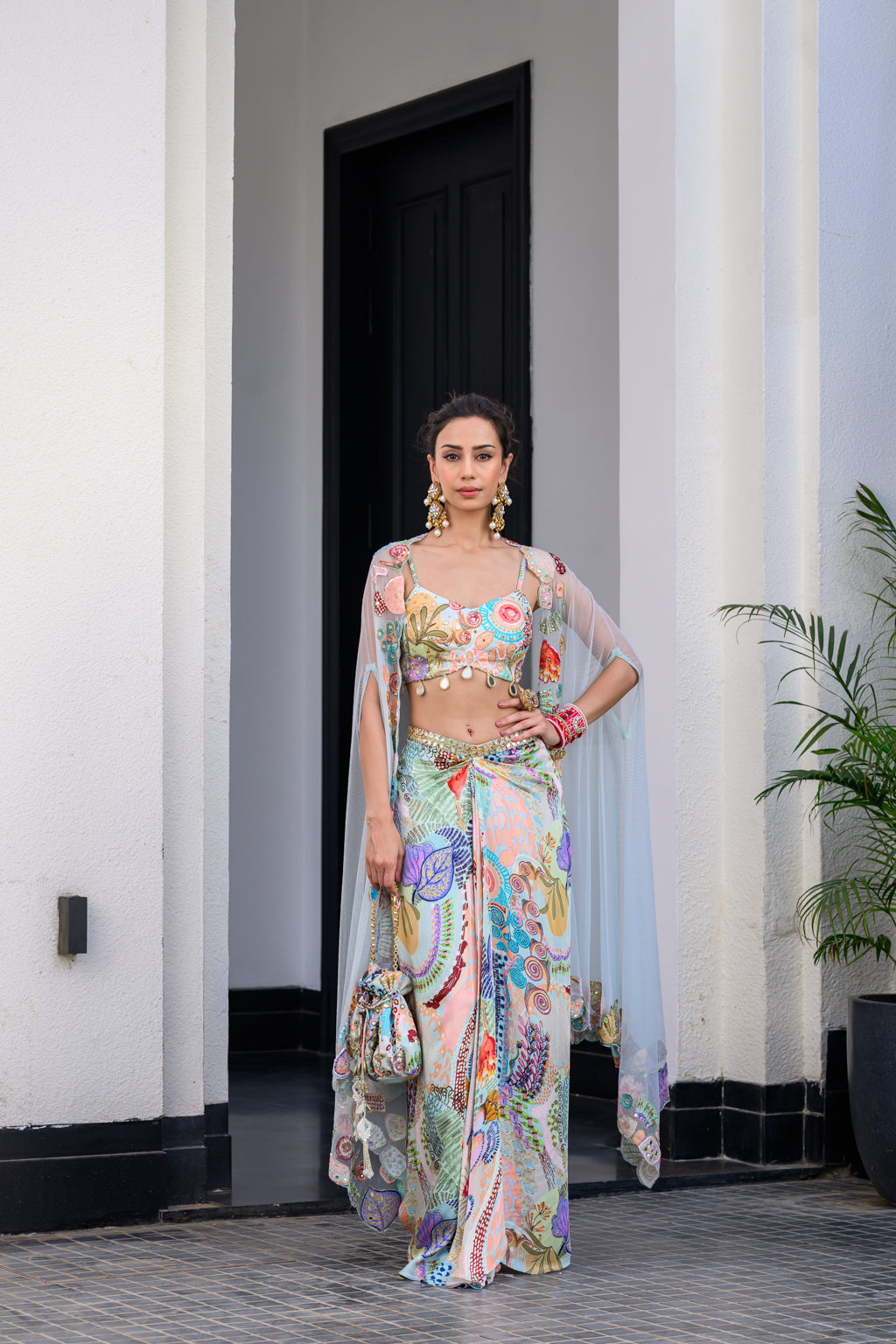 Gardenia Dhoti Skirt Set