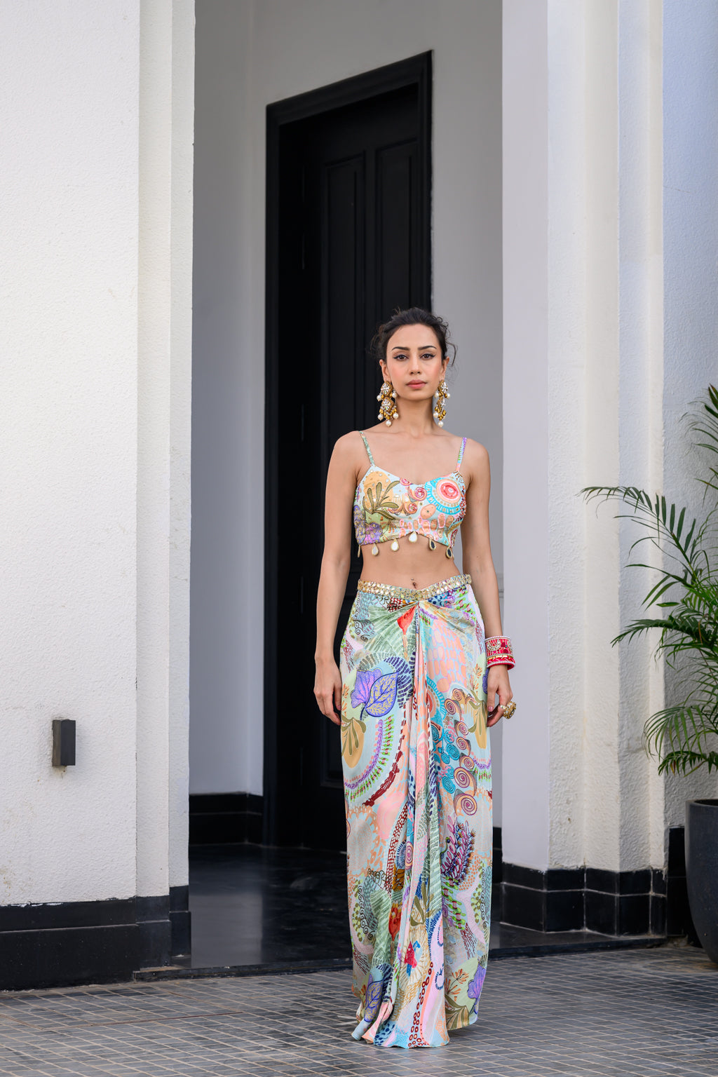 Gardenia Dhoti Skirt Set