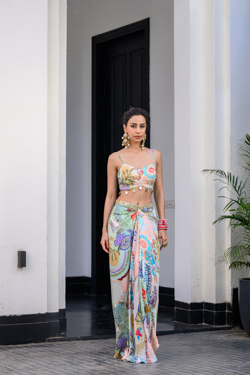 Gardenia Dhoti Skirt Set