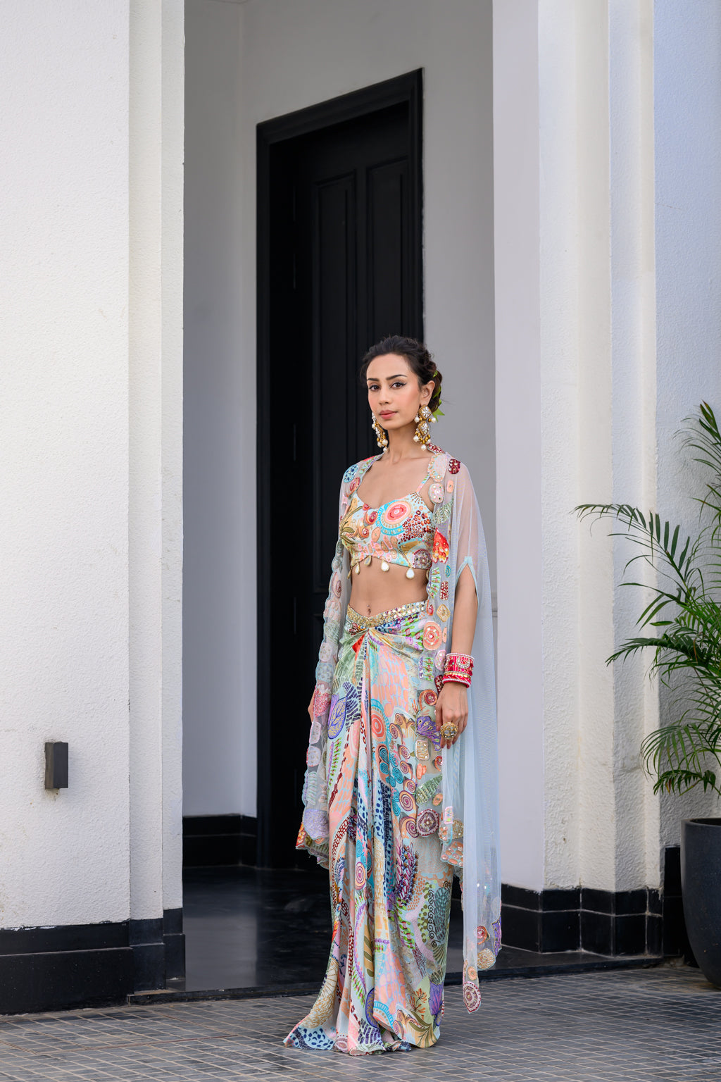 Gardenia Dhoti Skirt Set