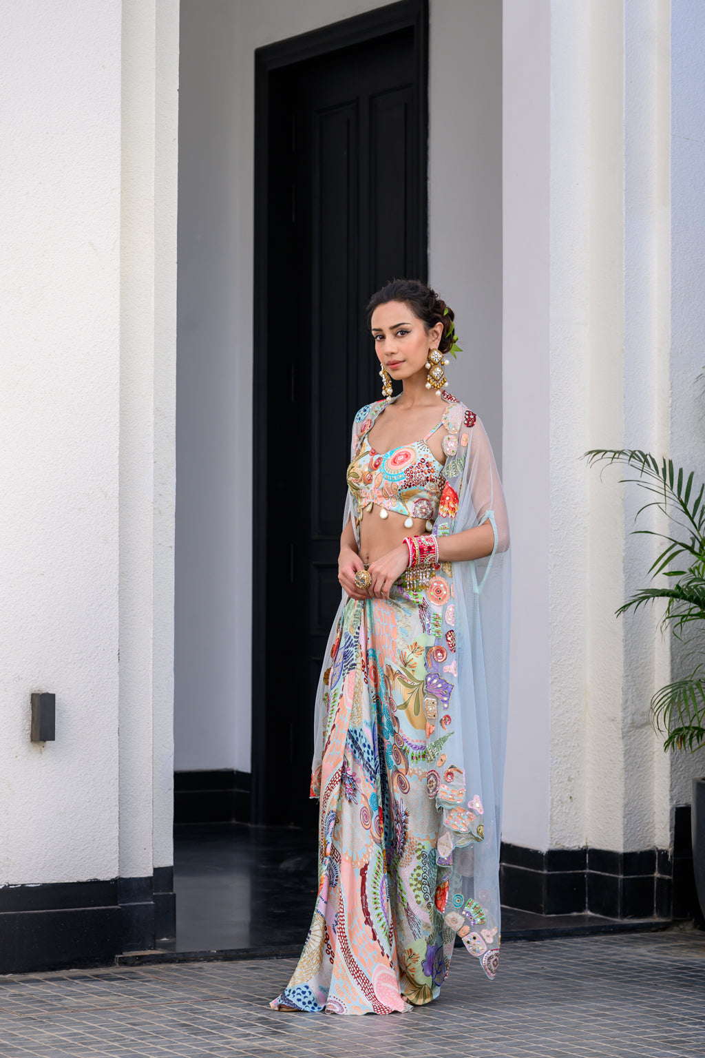 Gardenia Dhoti Skirt Set