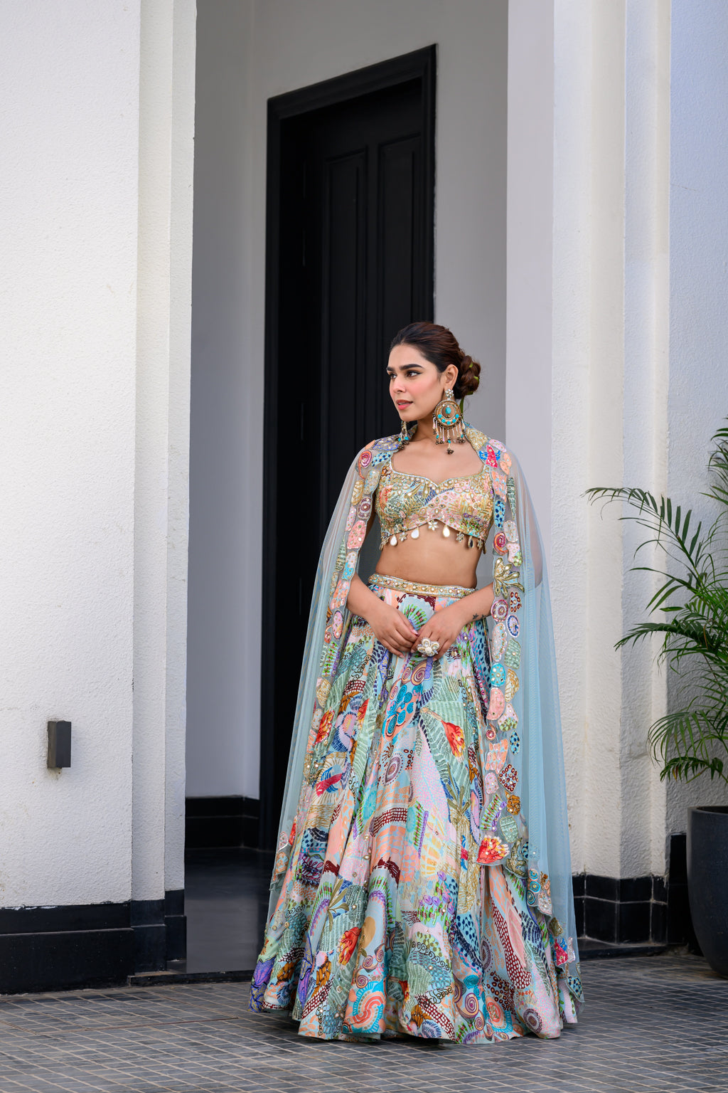 Gardenia Highlighted Lehenga Set