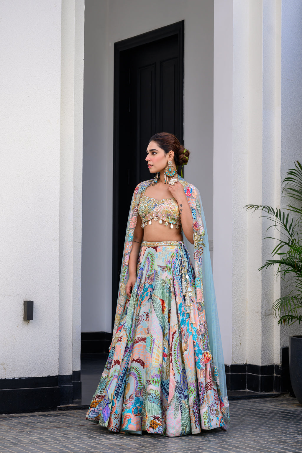 Gardenia Highlighted Lehenga Set
