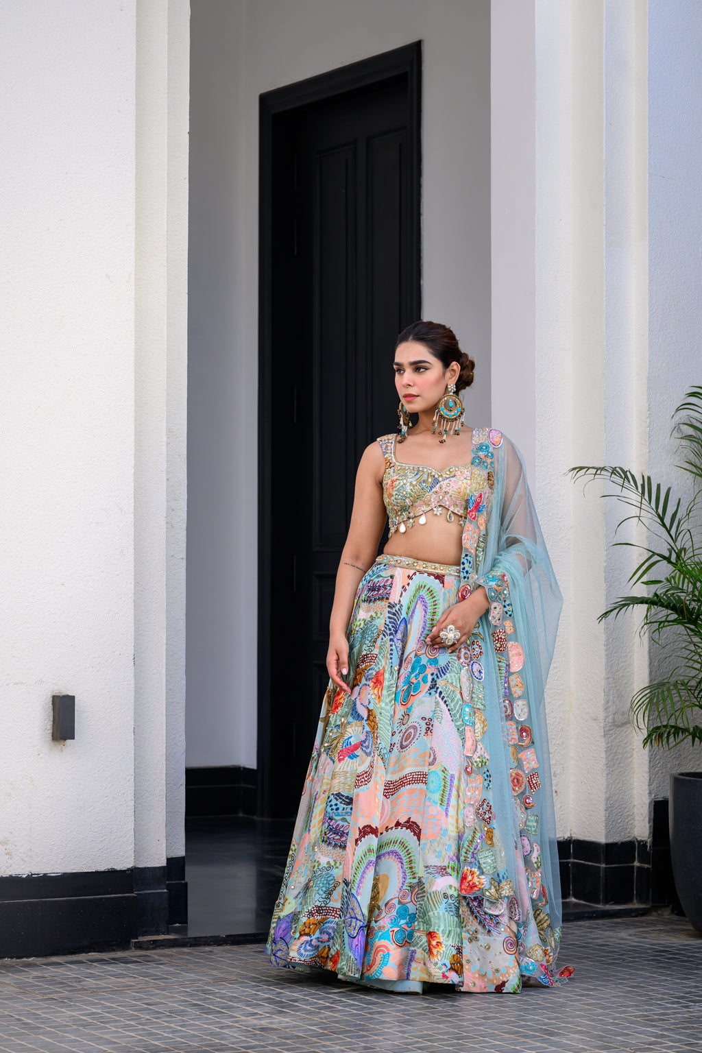 Gardenia Highlighted Lehenga Set