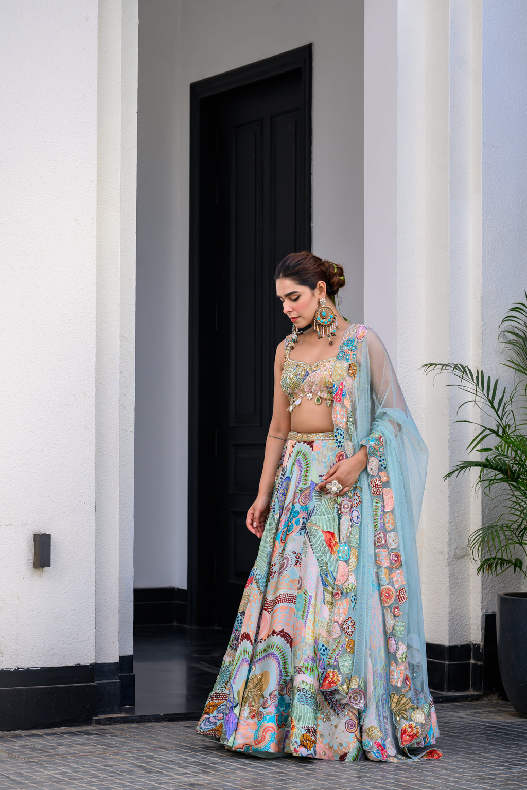 Gardenia Highlighted Lehenga Set