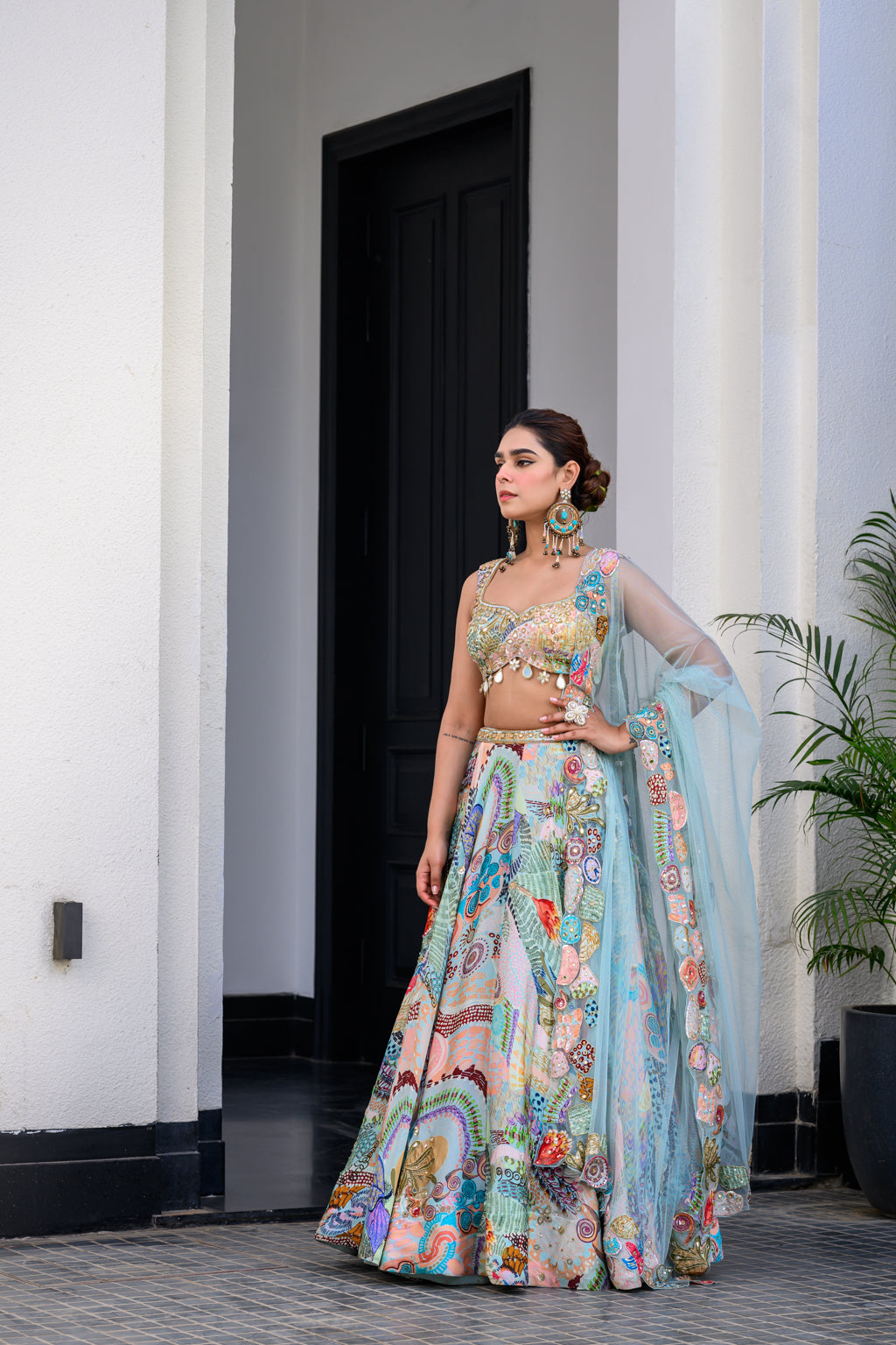 Gardenia Highlighted Lehenga Set