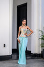 Gardenia Highlighted Corset With Skirt