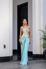 Gardenia Highlighted Corset With Skirt
