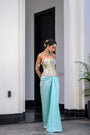 Gardenia Highlighted Corset With Skirt