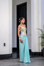 Gardenia Highlighted Corset With Skirt
