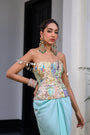 Gardenia Highlighted Corset With Skirt
