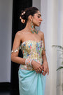 Gardenia Highlighted Corset With Skirt