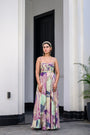 Eden Jumpsuit Paidawn With H Cape Jacket Set